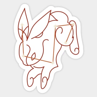 Amber Constellation Sticker